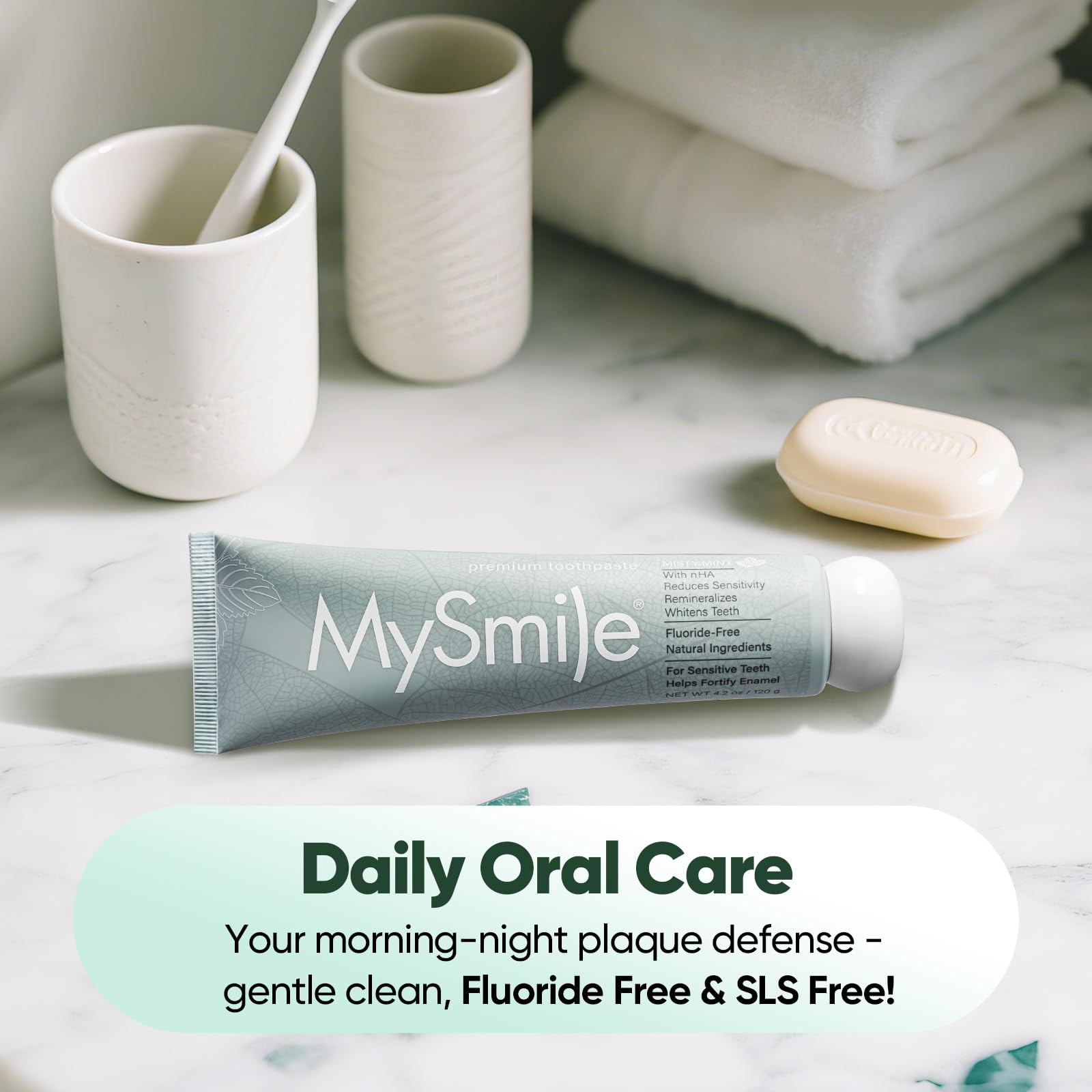 Amazon.com: MySmile Nano Hydroxyapatite Fluoride Free Toothpaste